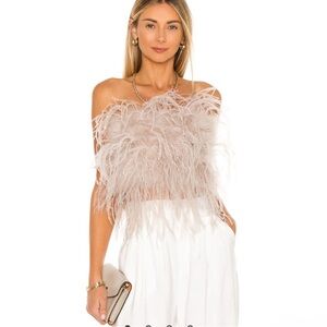 Lamarque Zaina Feathered Bustier Top